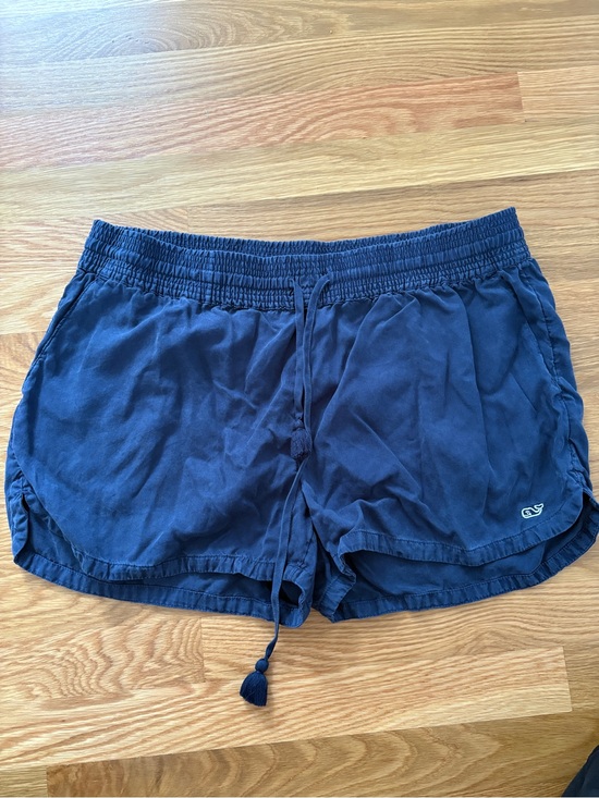 Vineyard Vines Pants - Vineyard Vines Navy Blue Elastic Waist Drawstring Shorts